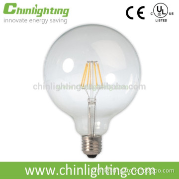 G125 dimmable E27 led filament 4w 5w 6w led filament bulb